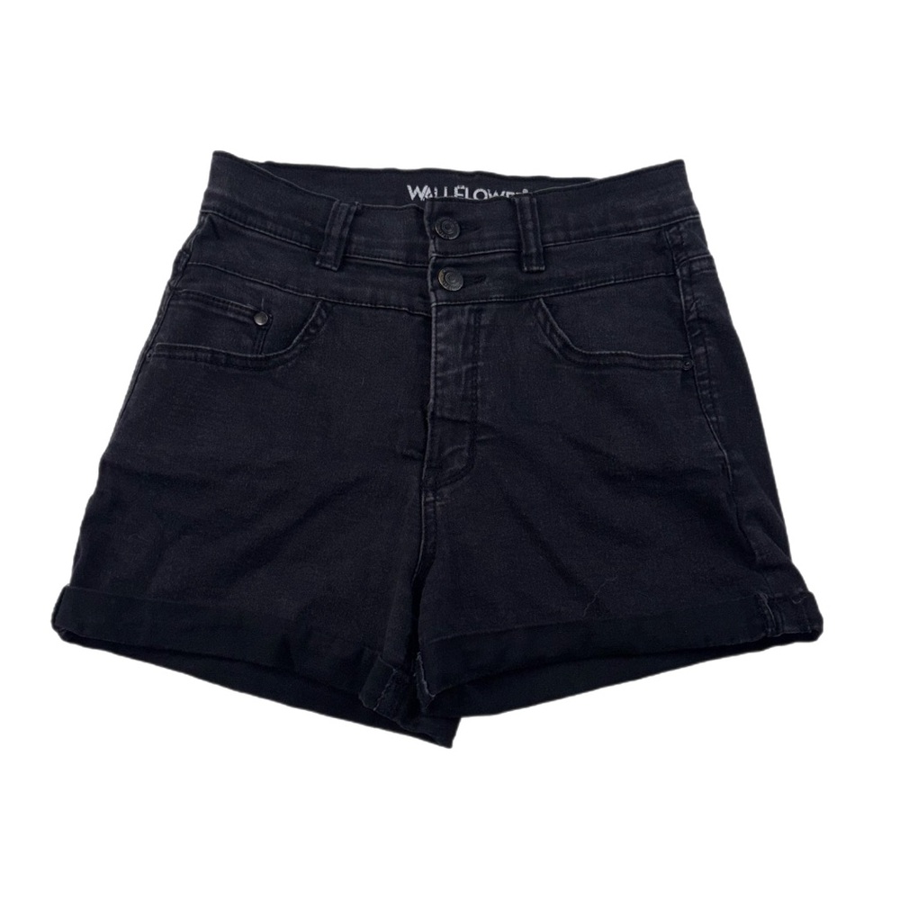 Wallflower Women's Dark Denim Jean Shorts